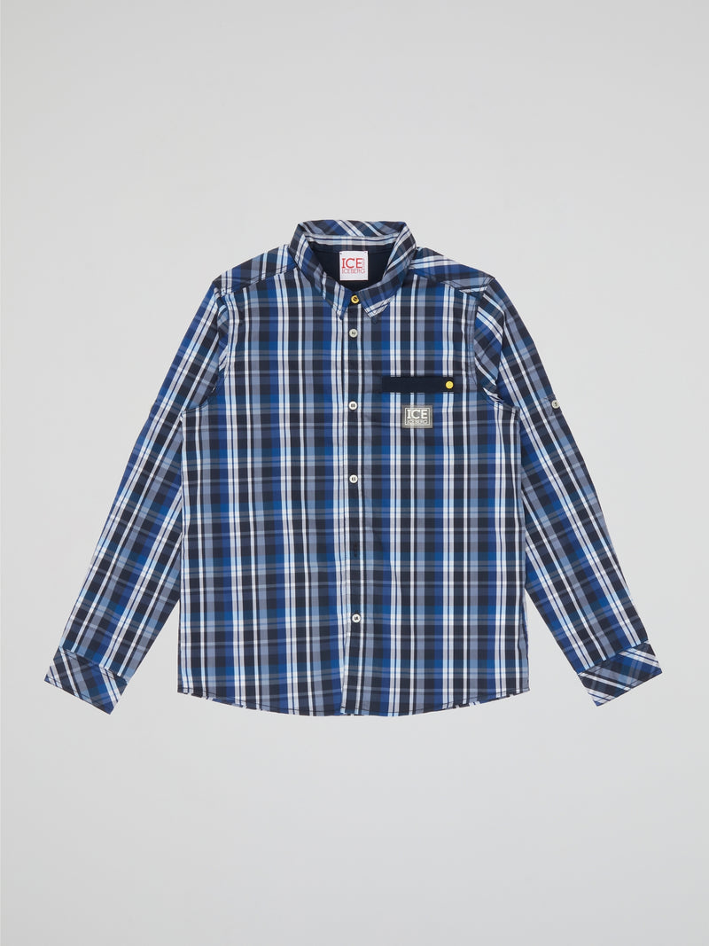 Blue Plaid Shirt