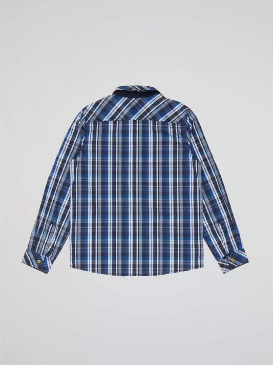 Blue Plaid Shirt