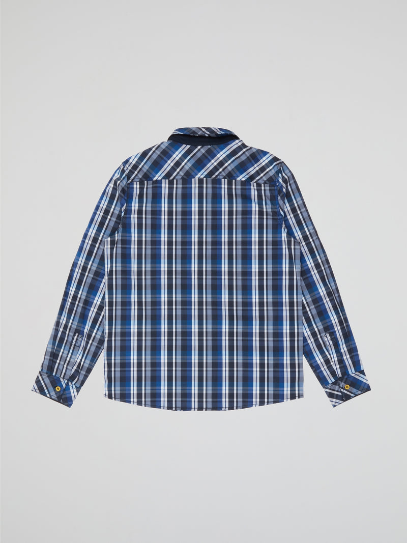 Blue Plaid Shirt