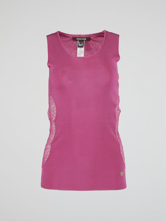 Pink Mesh Top