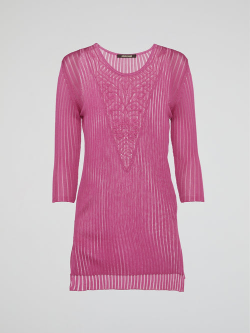 Pink Mesh Top