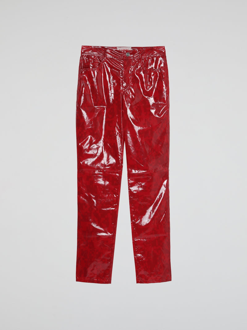 Red Leather Pants