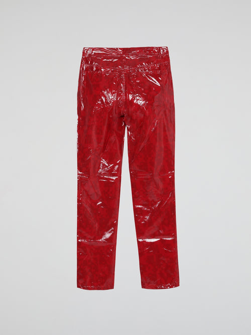 Red Leather Pants