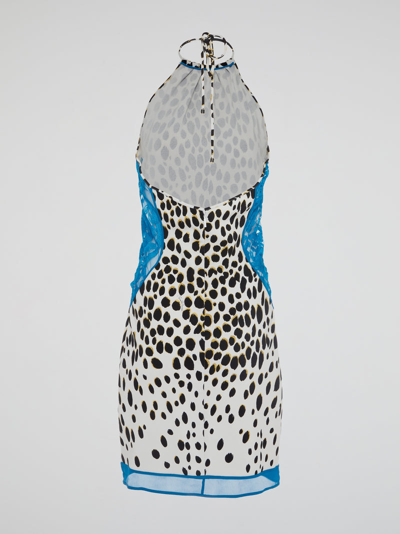 Unleash your inner wild side with our stunning Leopard Print Halter Neck Dress by Roberto Cavalli. This fierce and fabulous piece exudes confidence and sophistication, making it perfect for any special occasion or night out. Stand out from the crowd and turn heads wherever you go in this show-stopping statement dress.