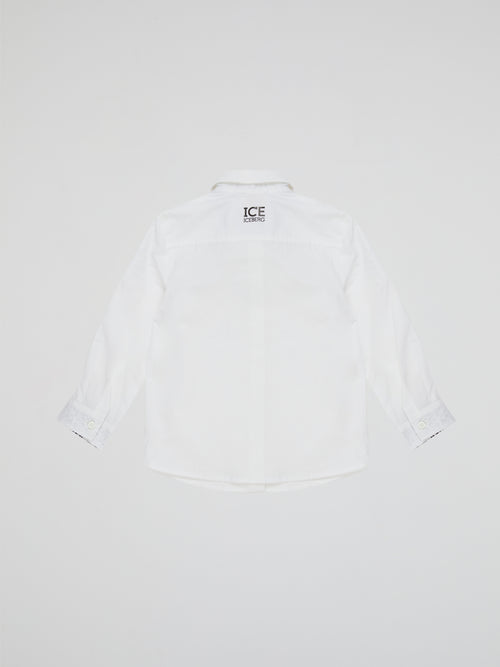 White Donald Duck Print Shirt (Kids)