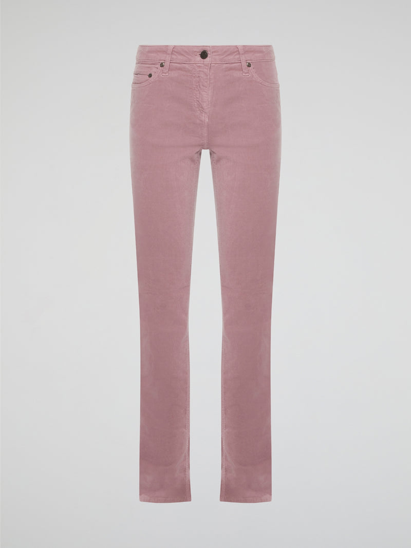 Step out in style with these Pink Skinny Denim Jeans from Roberto Cavalli, the epitome of high fashion and luxury. Crafted with precision and attention to detail, the vibrant pink color adds a fun and feminine touch to your wardrobe. Whether you dress them up or down, these jeans are sure to make a statement wherever you go.