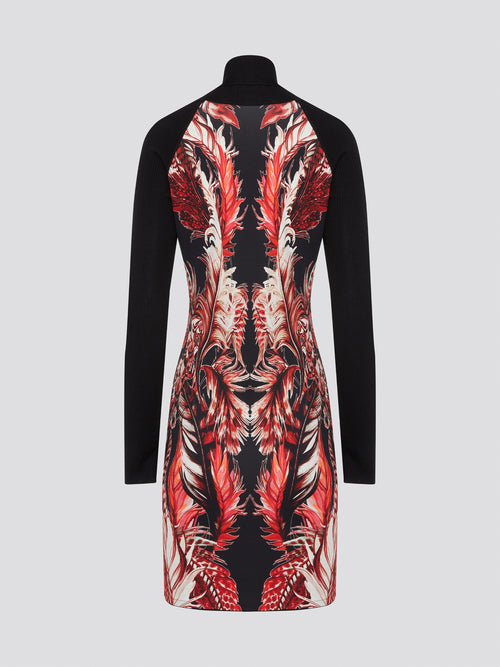 Elevate your wardrobe with the timeless sophistication of this Roberto Cavalli Printed Turtleneck Dress. Perfect for any occasion, this dress features a striking print that exudes luxury and style. With its figure-flattering silhouette and elegant turtleneck design, you'll turn heads wherever you go in this must-have piece.