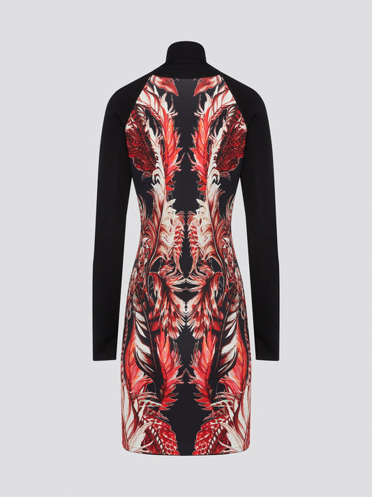 Elevate your wardrobe with the timeless sophistication of this Roberto Cavalli Printed Turtleneck Dress. Perfect for any occasion, this dress features a striking print that exudes luxury and style. With its figure-flattering silhouette and elegant turtleneck design, you'll turn heads wherever you go in this must-have piece.
