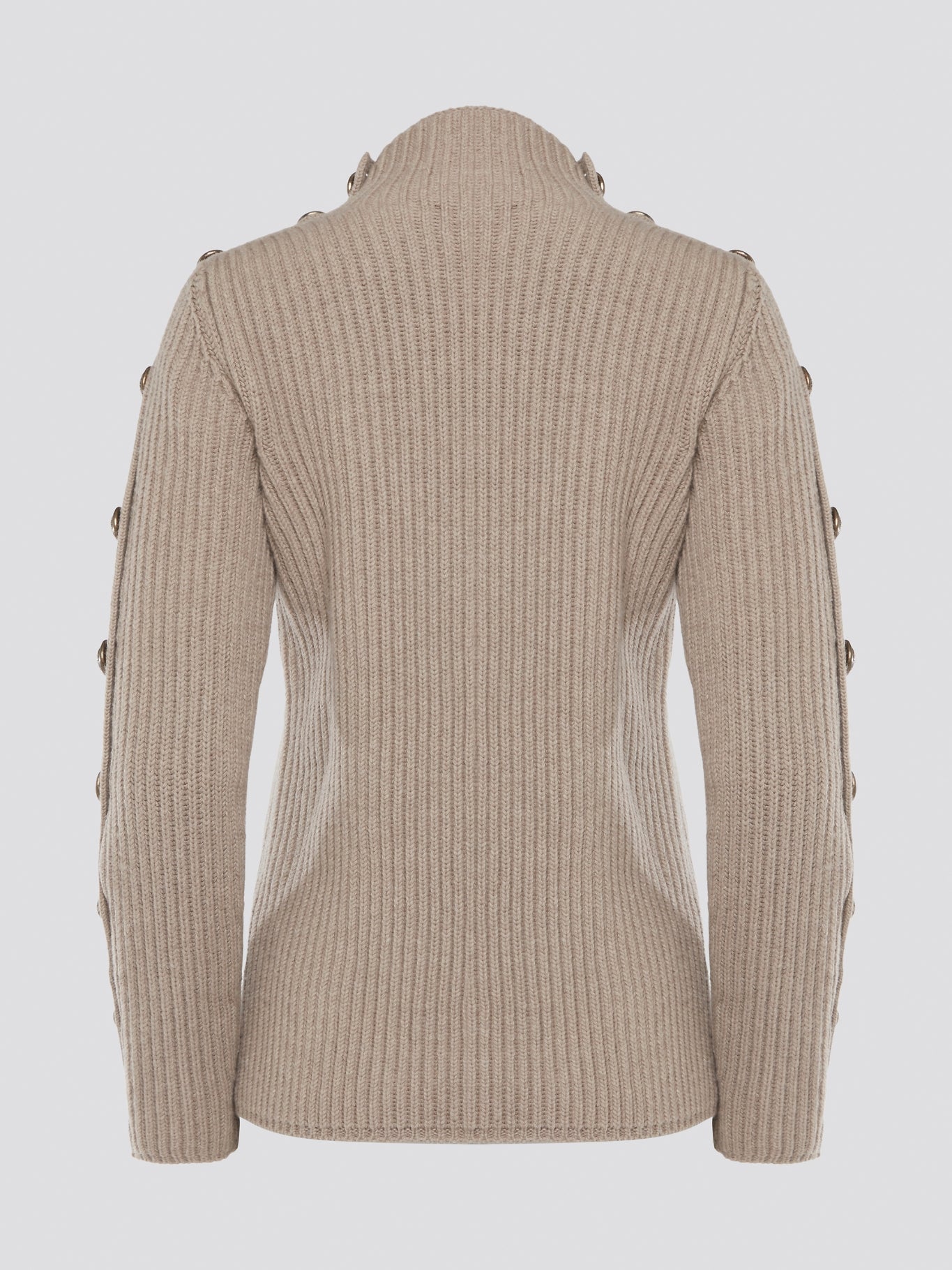 Elevate your sweater game with the luxurious Brown Button Detailed Sweater from Roberto Cavalli. This statement piece features intricate button detailing on the sleeves, adding a touch of sophistication and flair to your look. Stay cozy and stylish in this must-have staple for your fall and winter wardrobe.