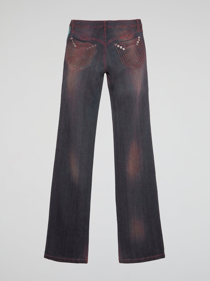 Faded Crimson Jeans