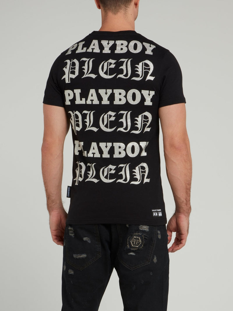 Футболка с круглым вырезом и принтом Playboy