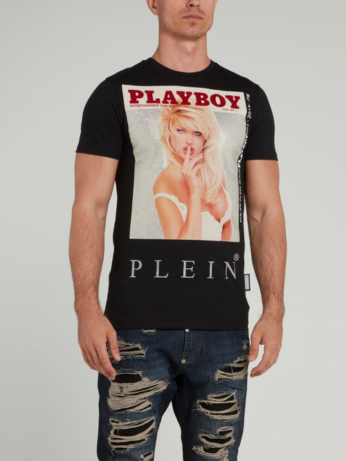 Футболка с круглым вырезом и принтом Playboy