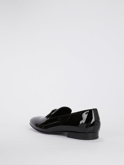 Black Patent Leather Loafers
