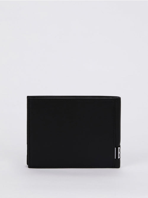 Brix 301 Black Logo Leather Wallet (Billfold 8 C/C Vertical with Coin Pocket)