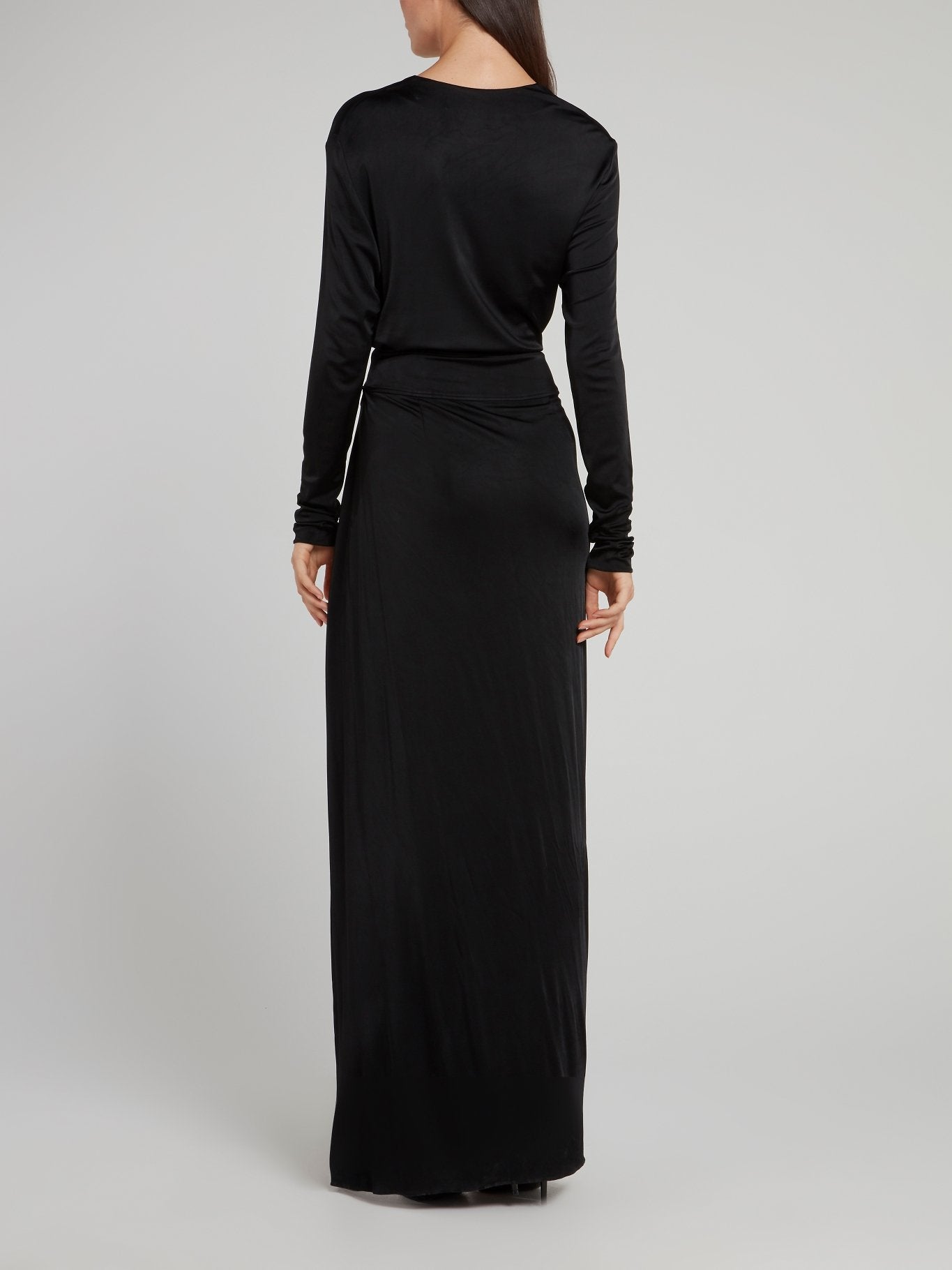 Black Wrap Maxi Dress