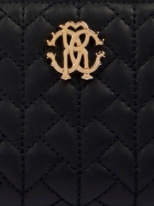 Black Nappa Quilted Wallet