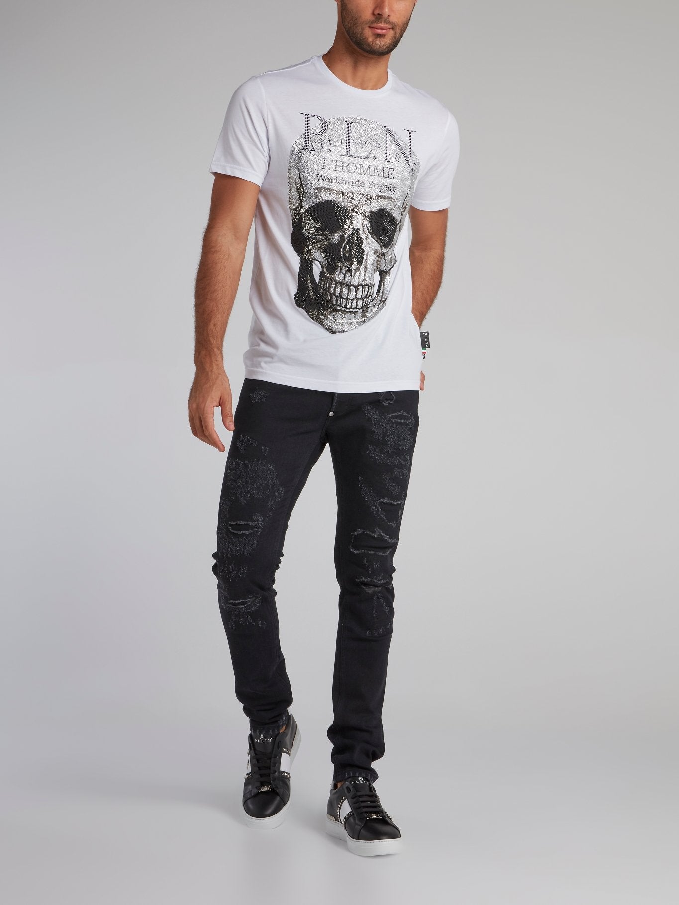 White Platinum Skull T-Shirt