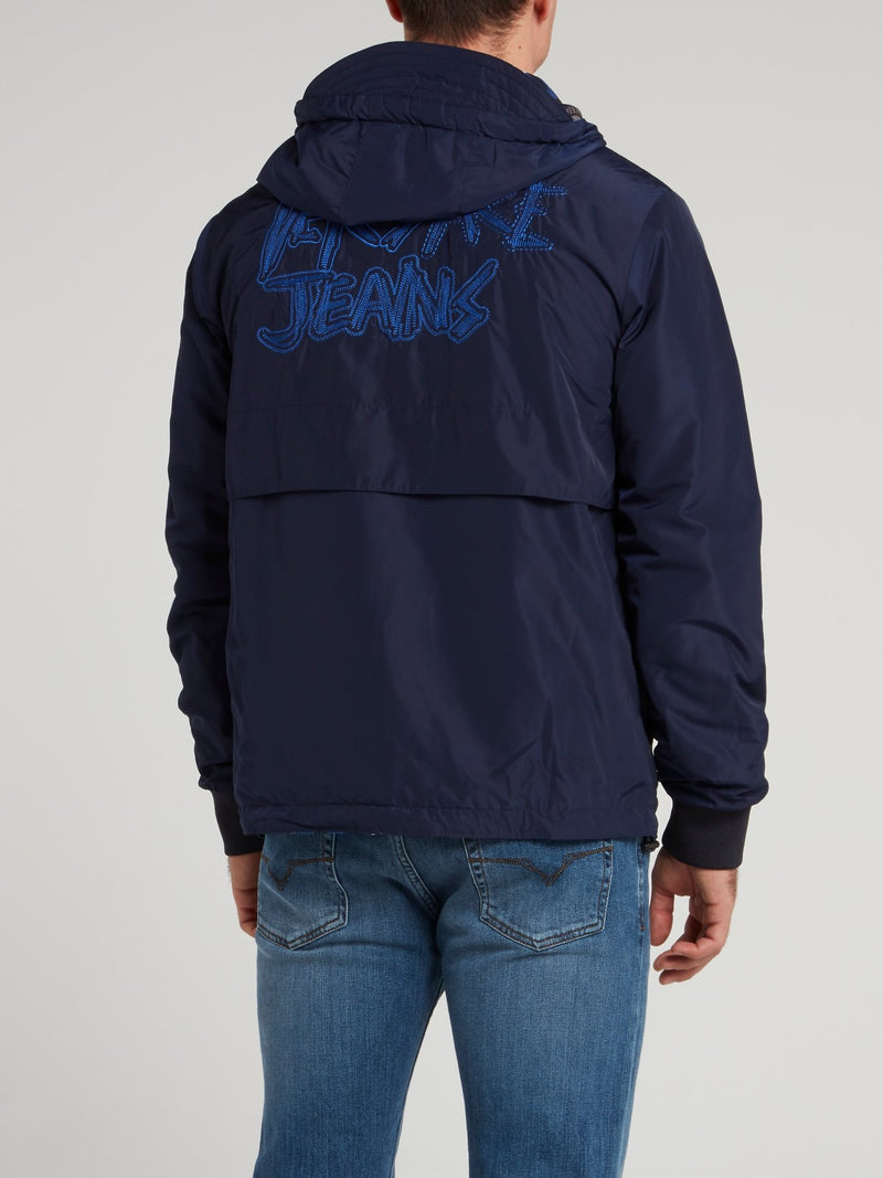 Navy Reversible Logo Jacket