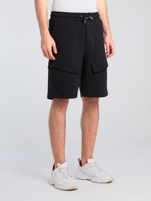 Black Pocket Detail Shorts