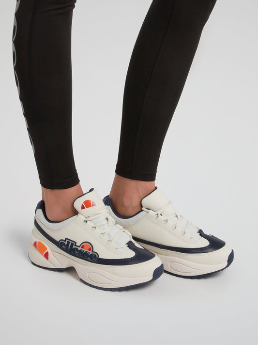 Sparta White Leather Sneakers