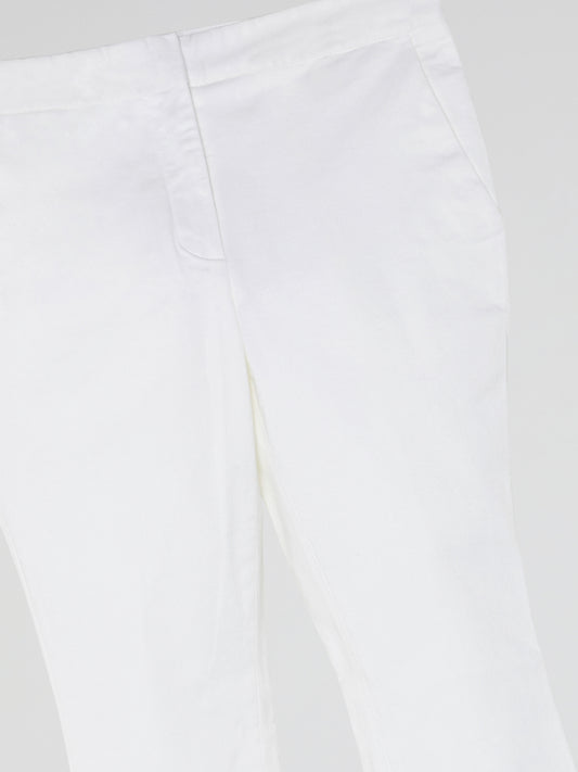 White Cropped Pants