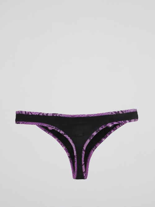 Contrast Trim Thong