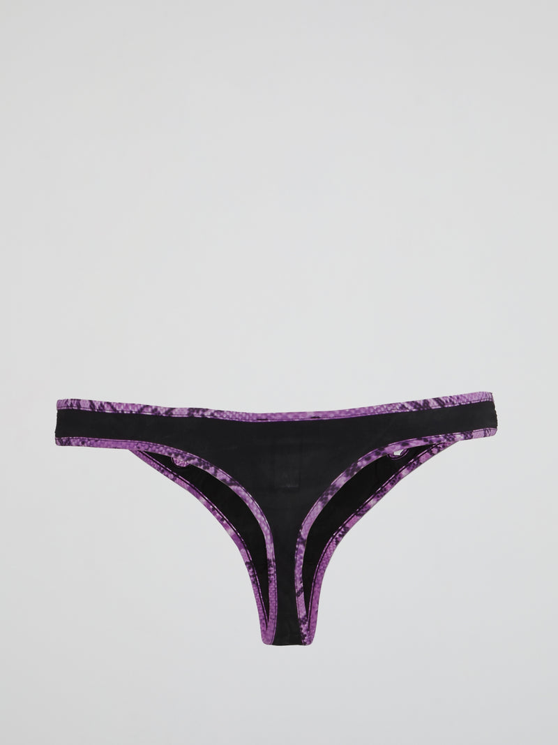 Contrast Trim Thong