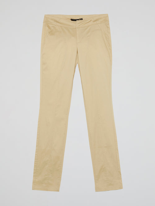 Beige Slim Fit Jeans