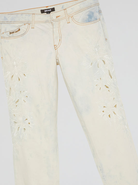 White Acid Wash Jeans