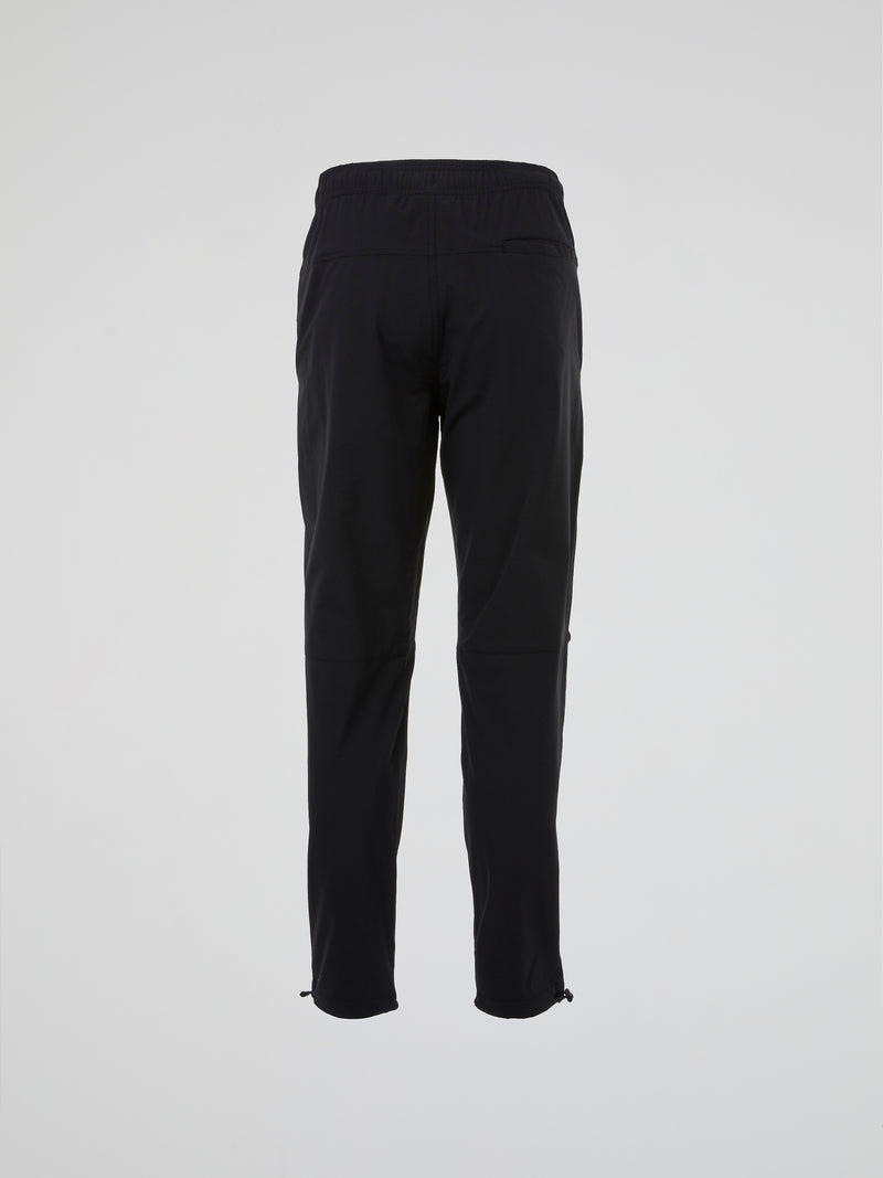 Black Drawstring Track Trousers