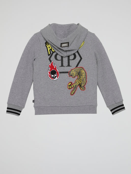 Grey Hoodie Sweatshirt (Kids)