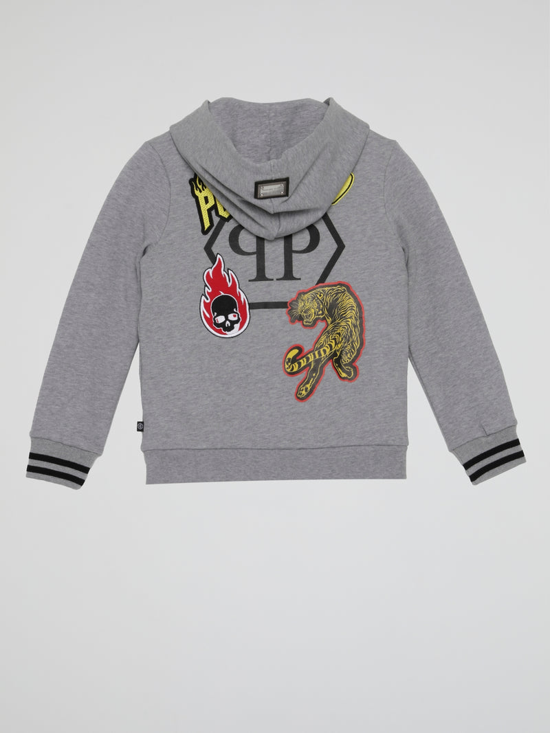 Grey Hoodie Sweatshirt (Kids)