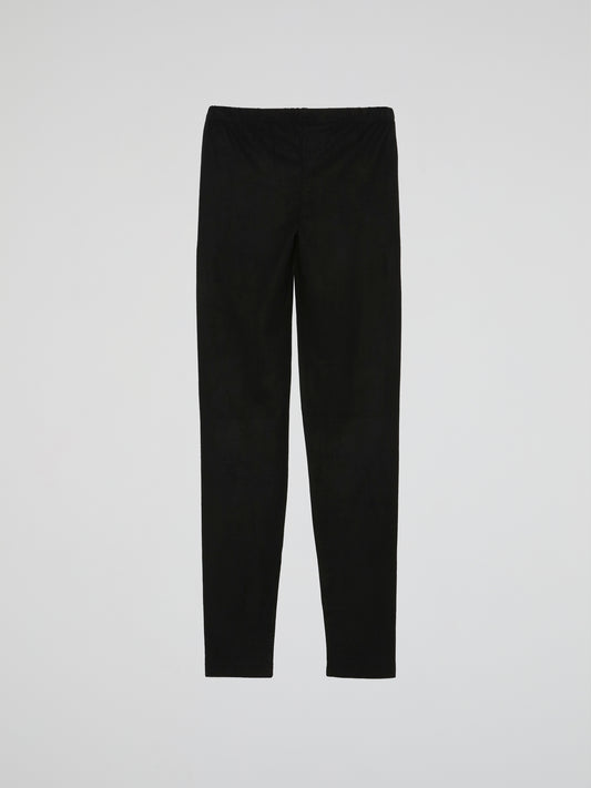 Black Crystals Detail Leggings (Kids)
